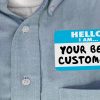 Your Best Customer Hello Name Tag Loyal Client 3d Illustration